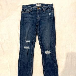 PAIGE Verdugo Ankle Jeans in Medium Blue Wash Size 27